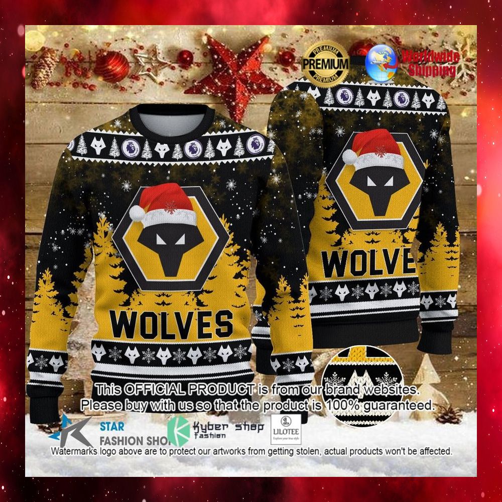 wolves santa hat sweater 1 538