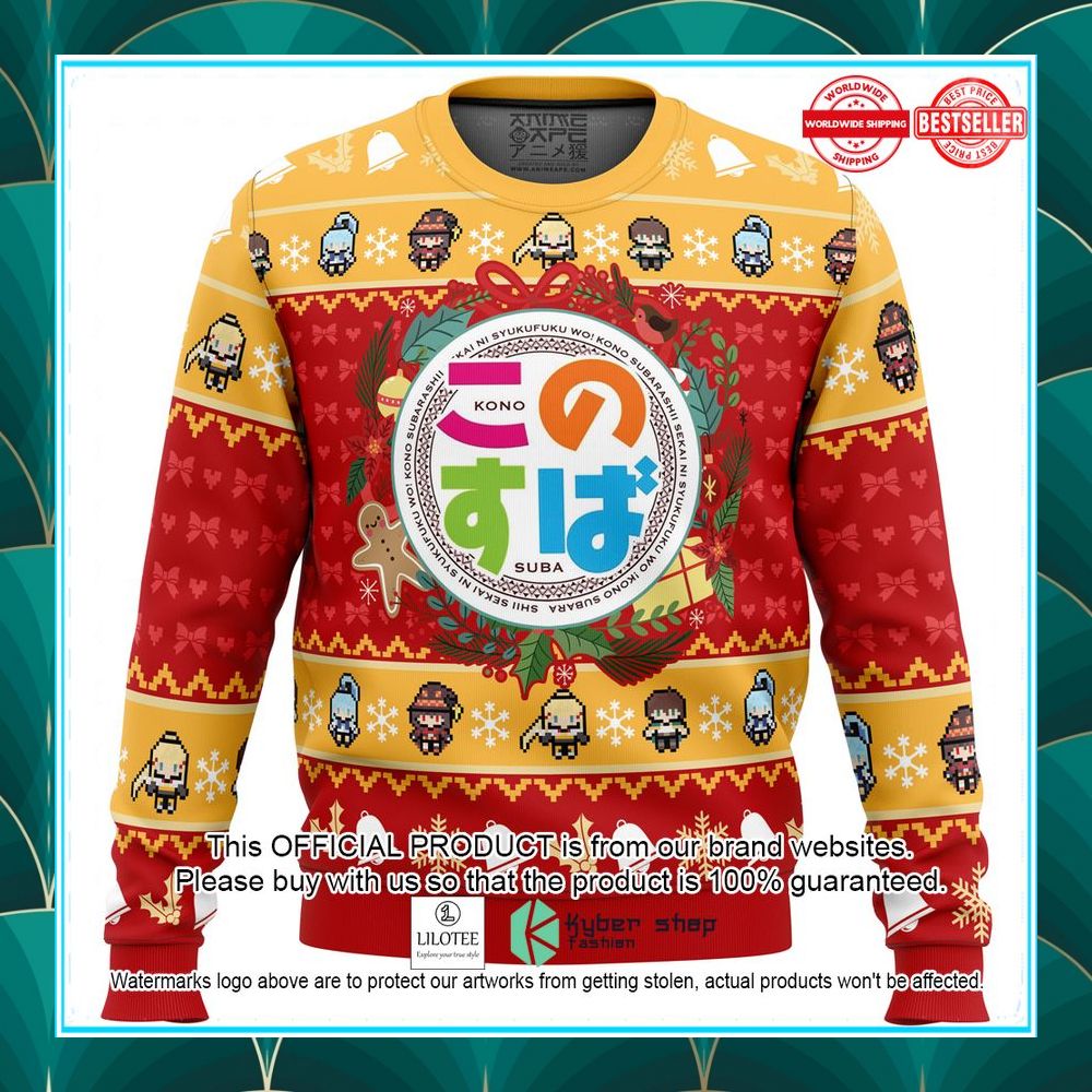 wonderful christmas konosuba christmas sweater 1 304