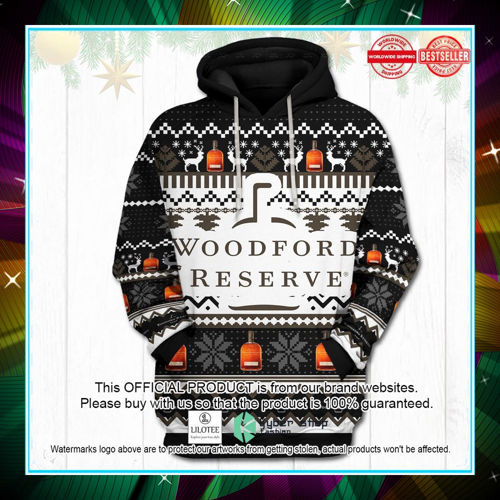 woodford reserve christmas hoodie 1 321