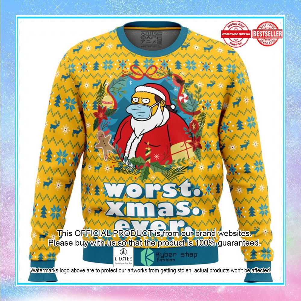 worst christmas ever simpsons sweater christmas 1 522