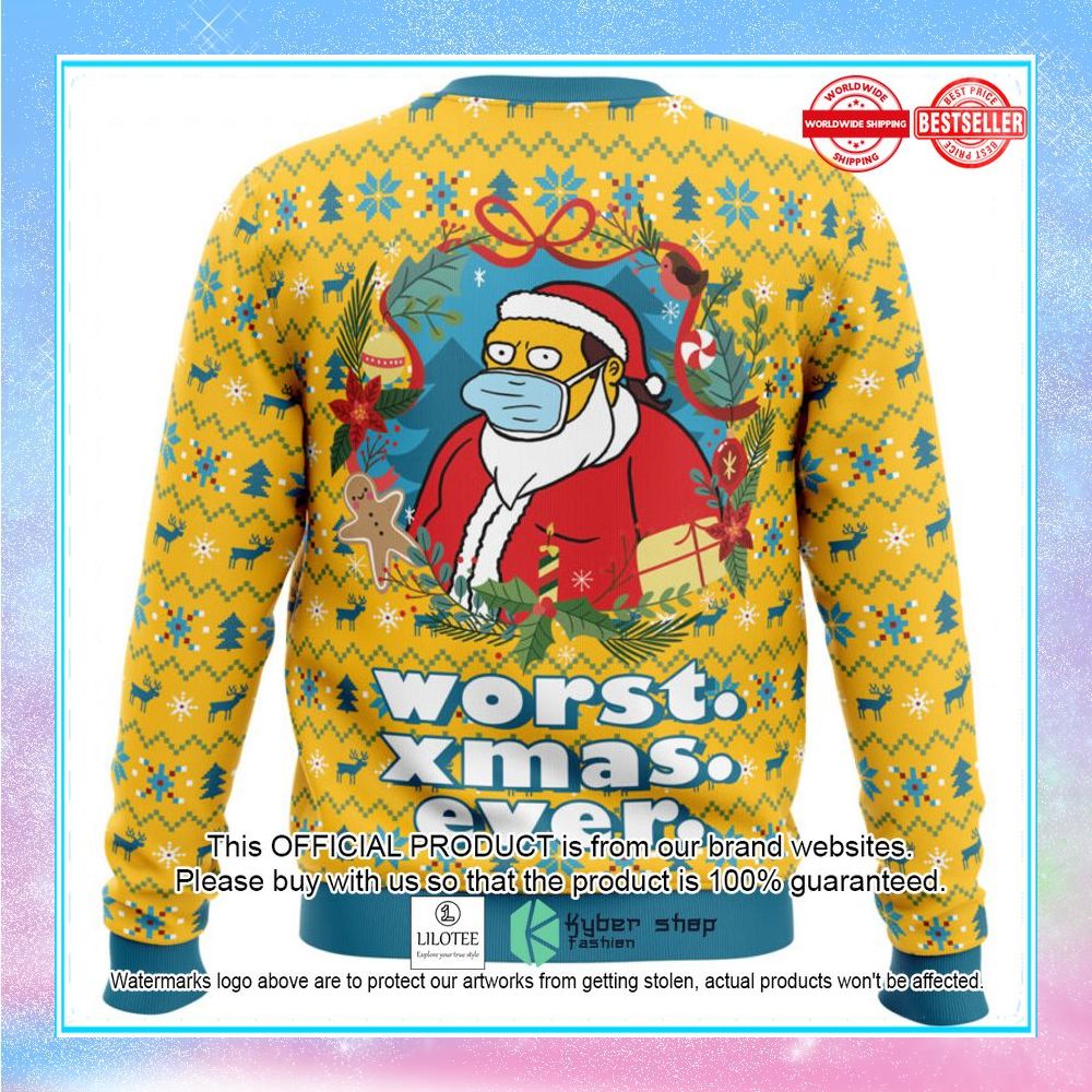 worst christmas ever simpsons sweater christmas 2 995