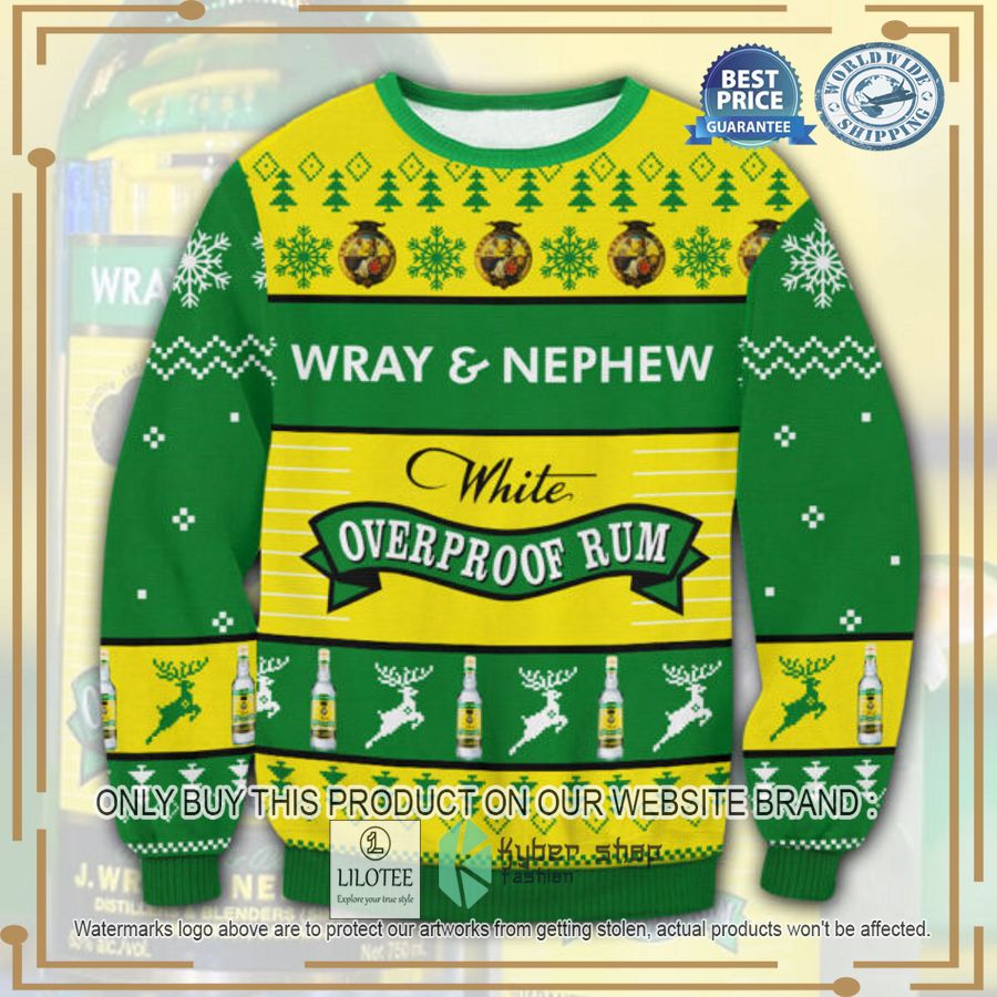 wray nephew overproof rum christmas sweater 1 57320