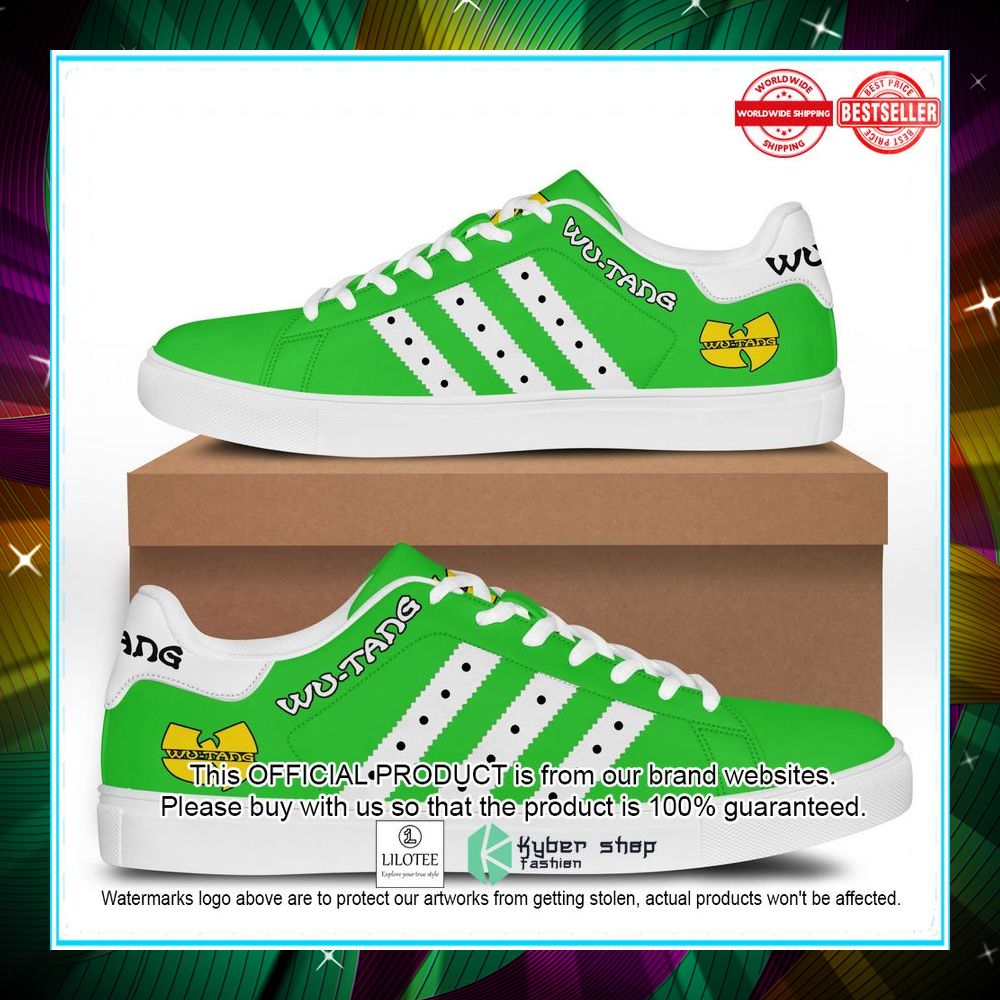 wu tang neon green stan smith shoes 2 843