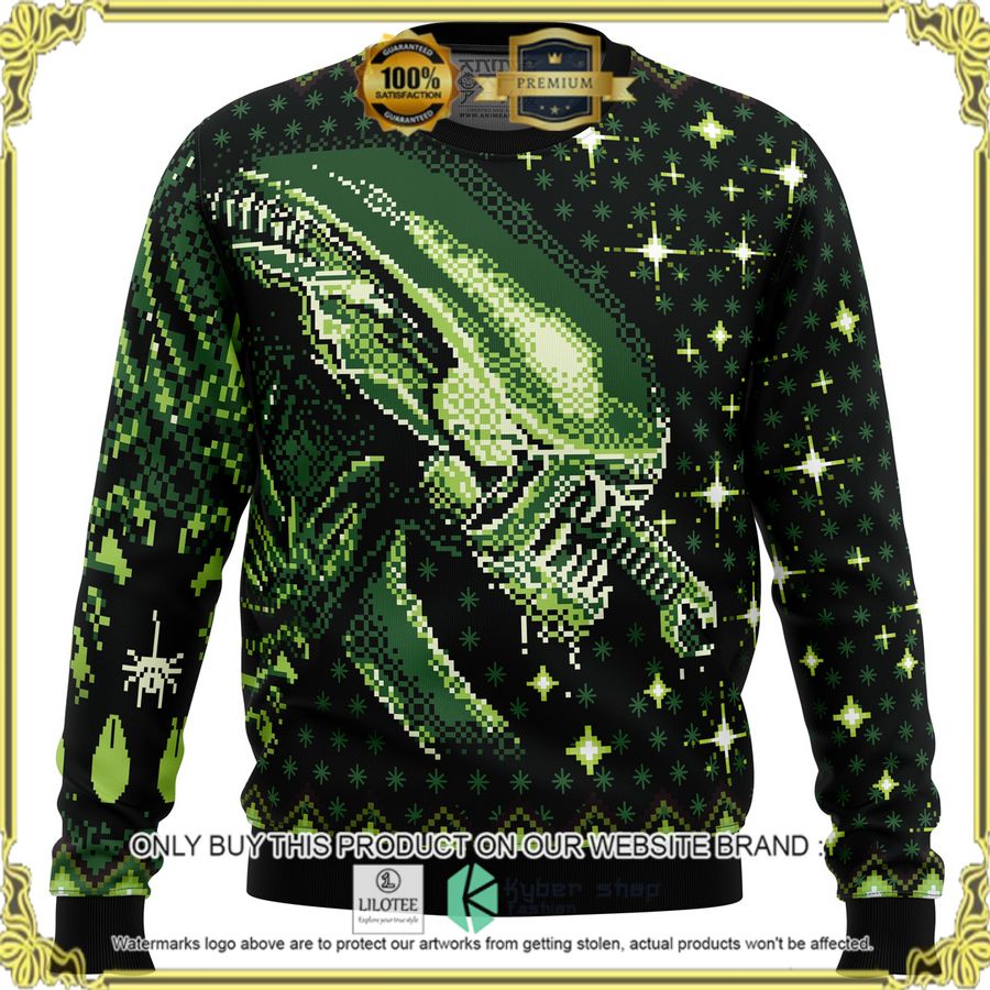xenomorph alien christmas sweater 1 62569