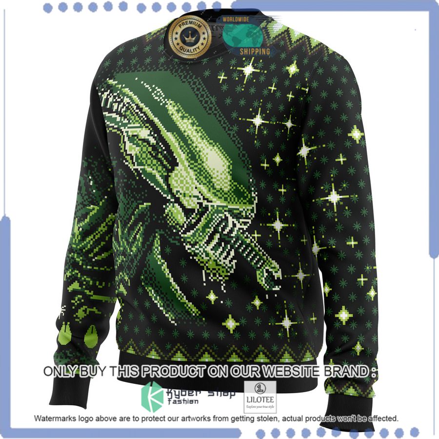 xenomorph alien christmas sweater 1 66356
