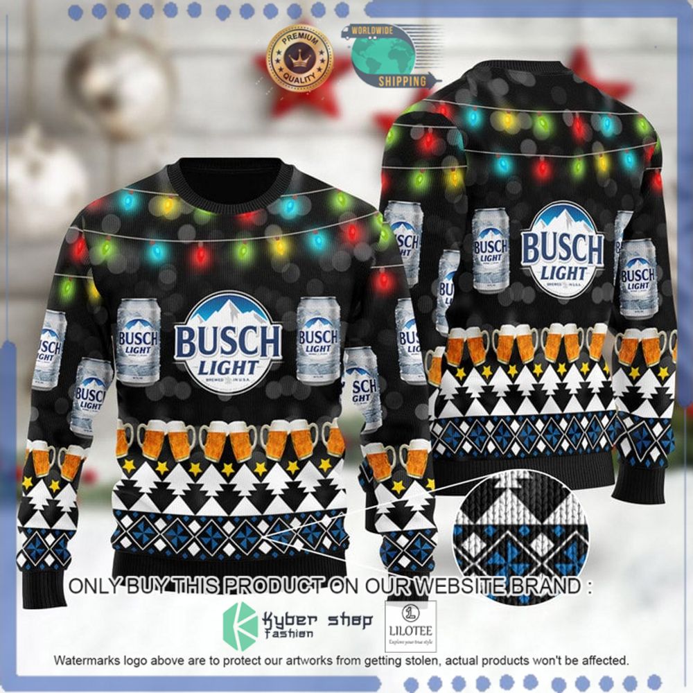 xmas busch light beer christmas sweater 1 27671