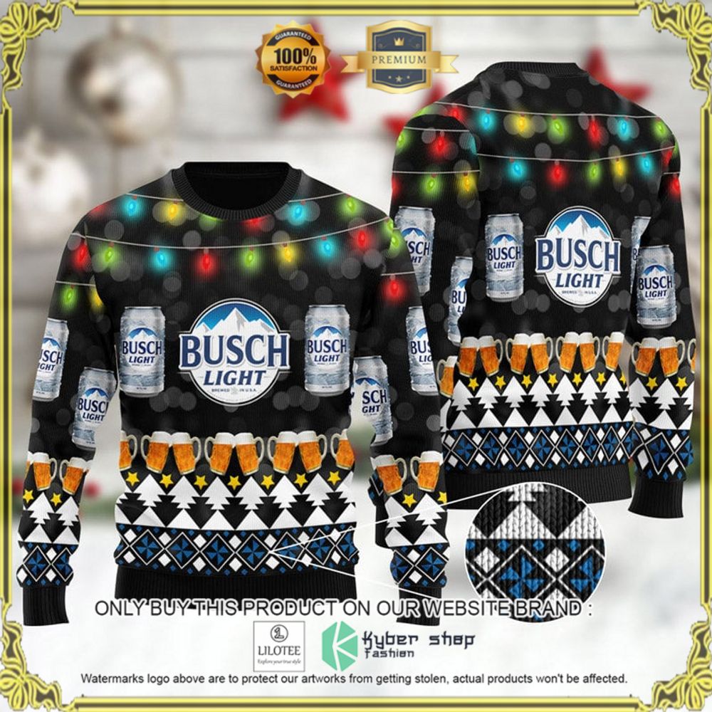 xmas busch light beer christmas sweater 1 3895