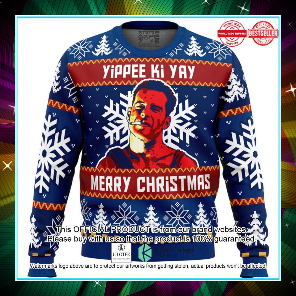 yippee ki yay die hard sweater christmas 1 950