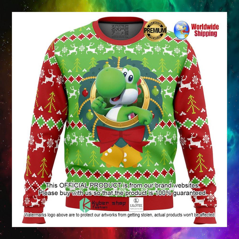 yoshi super mario christmas sweater 1 391