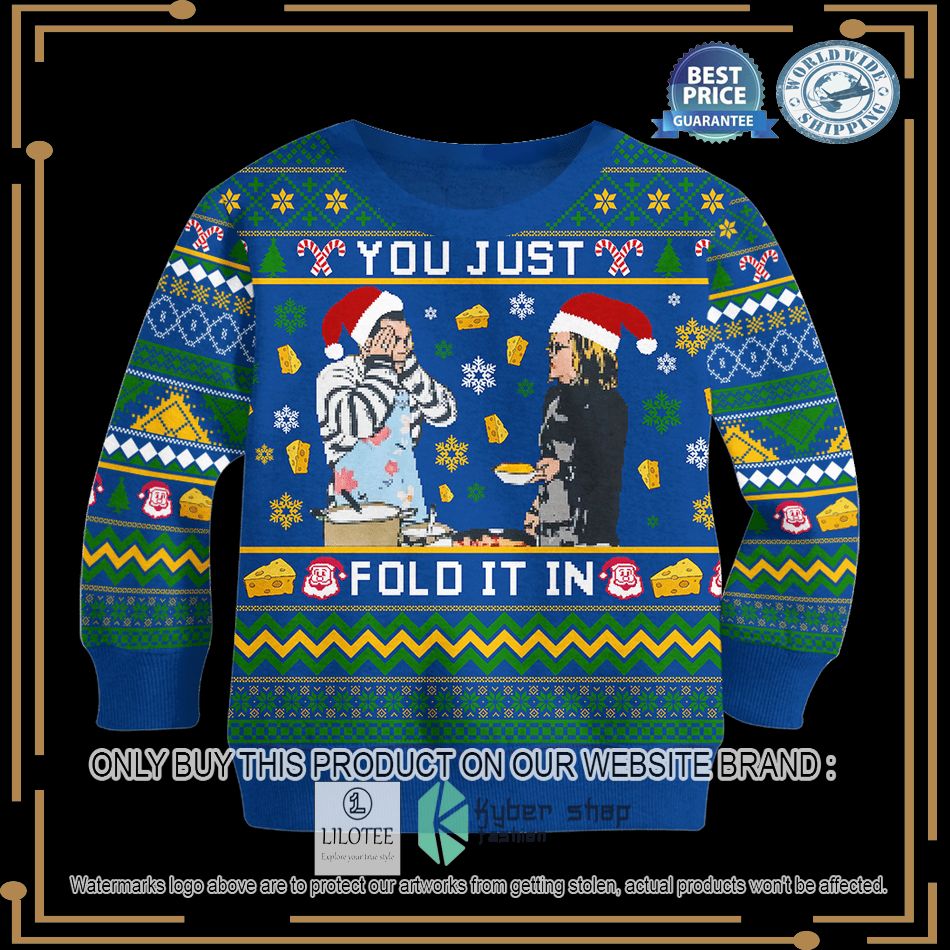 you just fold it in blue christmas sweater 2 56518