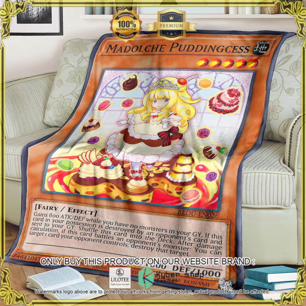 Yugioh Madolche Puddingcess Custom Pokemon Soft Blanket - LIMITED EDITION 7