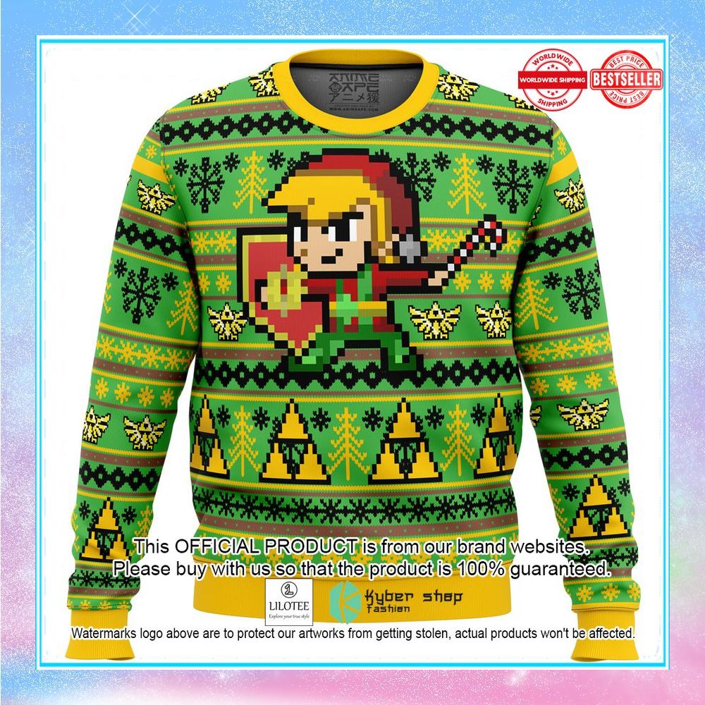 zelda holiday link christmas sweater 1 616