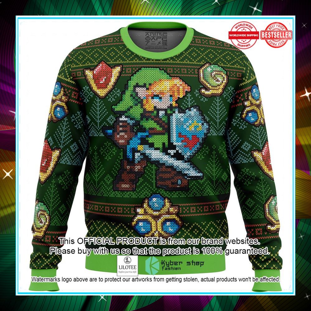 zelda link green sweater christmas 1 240