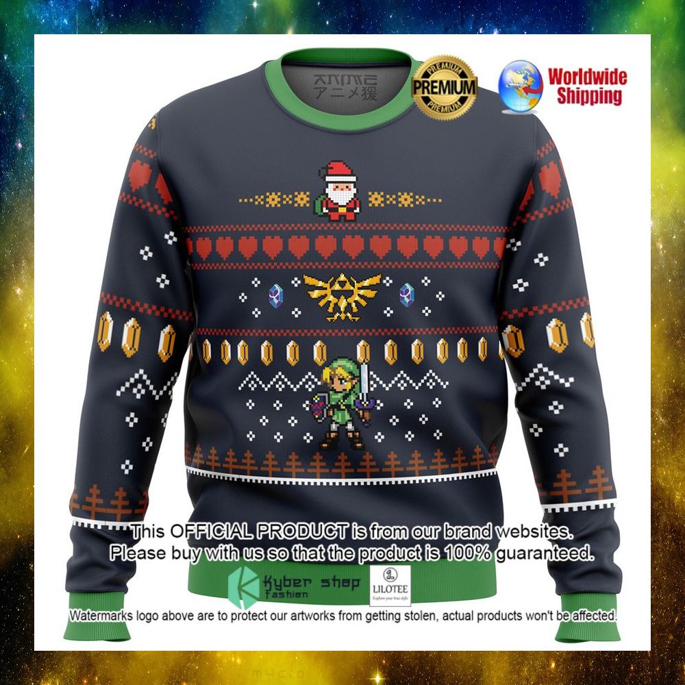 zelda santa link santa christmas sweater 1 141