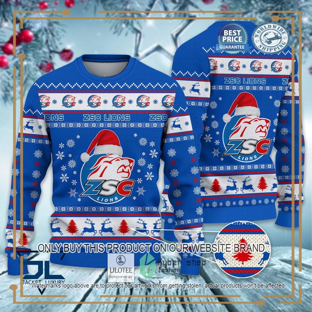 ZSC Lions Ugly Christmas Sweater 7