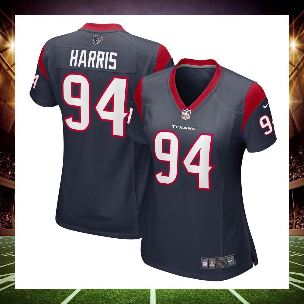 demone harris houston texans navy football jersey 1 952
