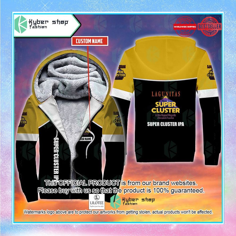 personalized lagunitas super cluster ipa fleece hoodie 1 800