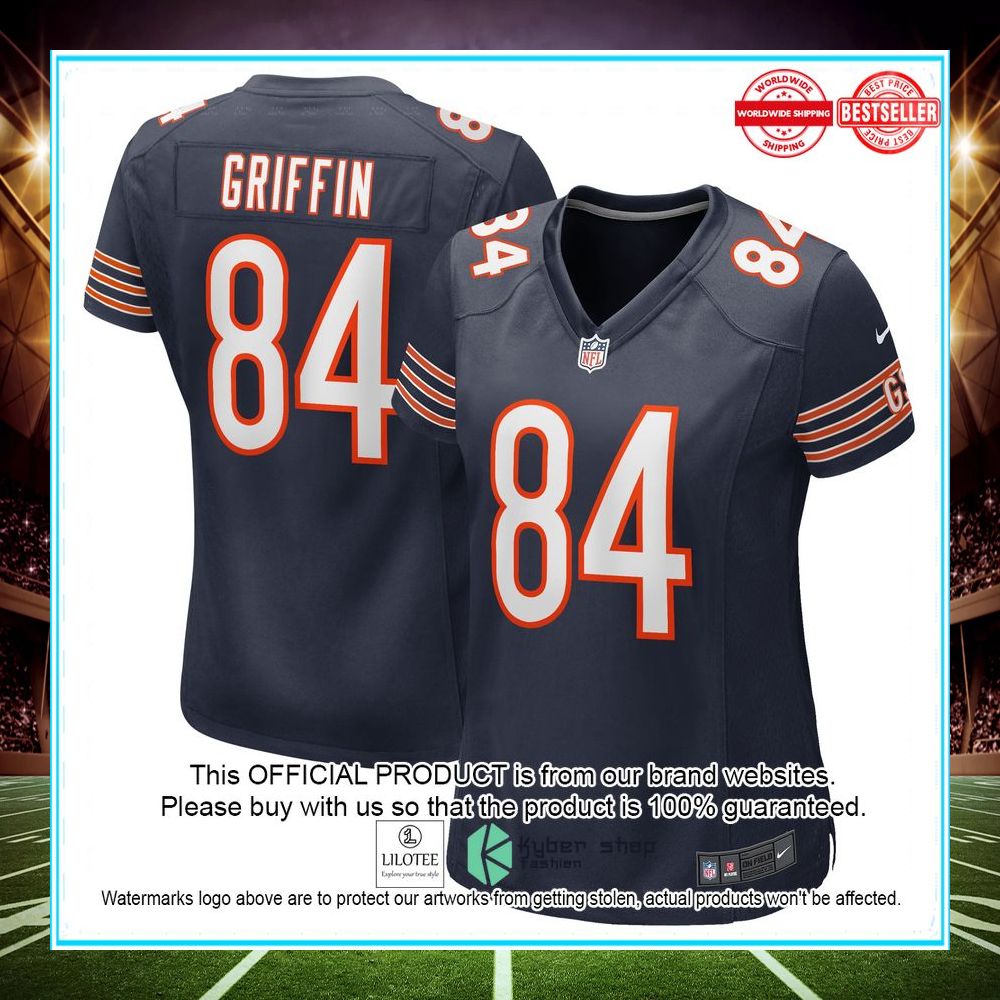 ryan griffin chicago bears nike womens game navy football jersey 1 776