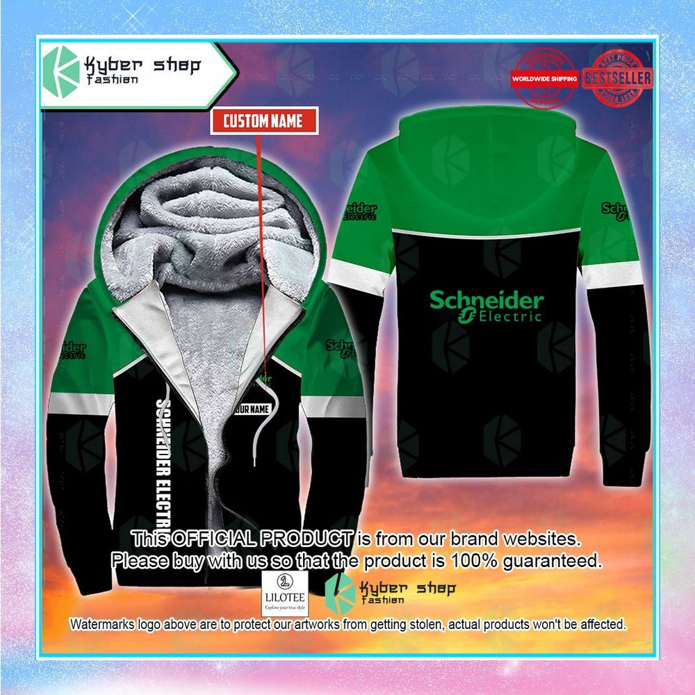 personalized schneider electric fleece hoodie 1 267
