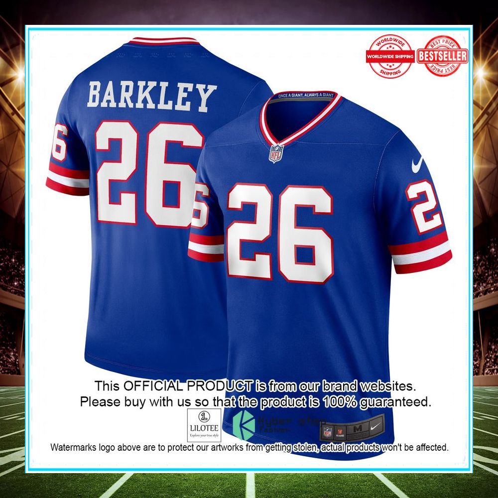 saquon barkley new york giants nike classic player legend royal football jersey 1 621