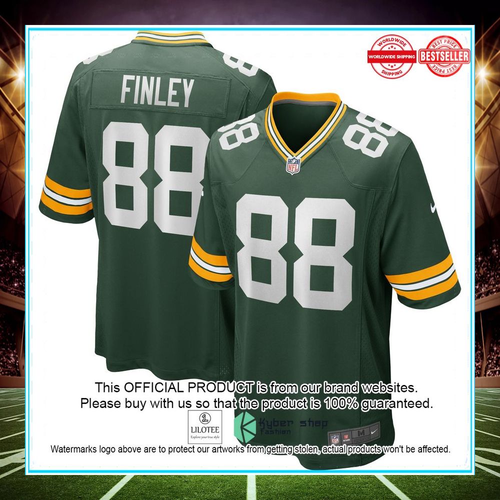 jermichael finley green bay packers nike game retired player green football jersey 1 944