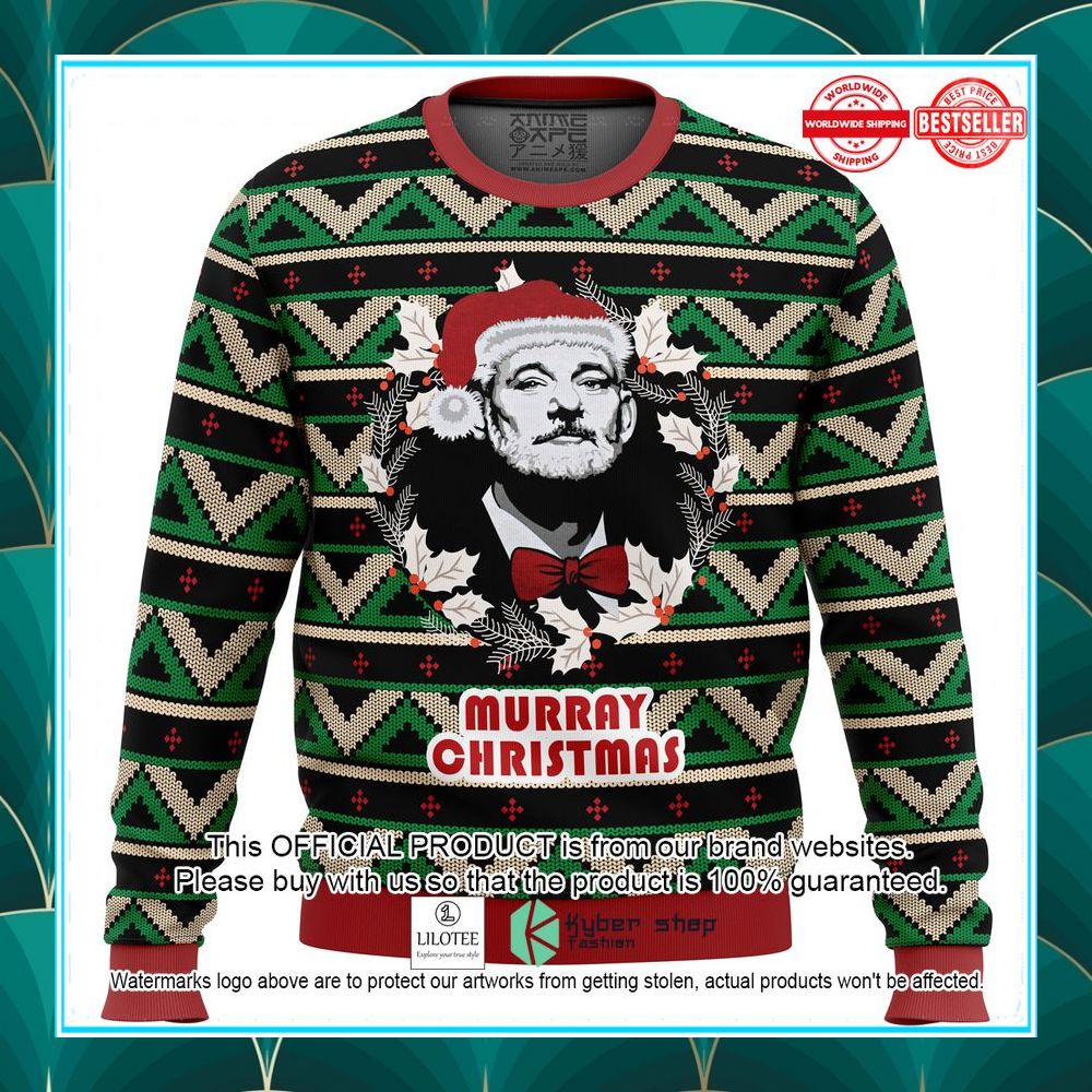 a very murray christmas ugly christmas sweater 1 132
