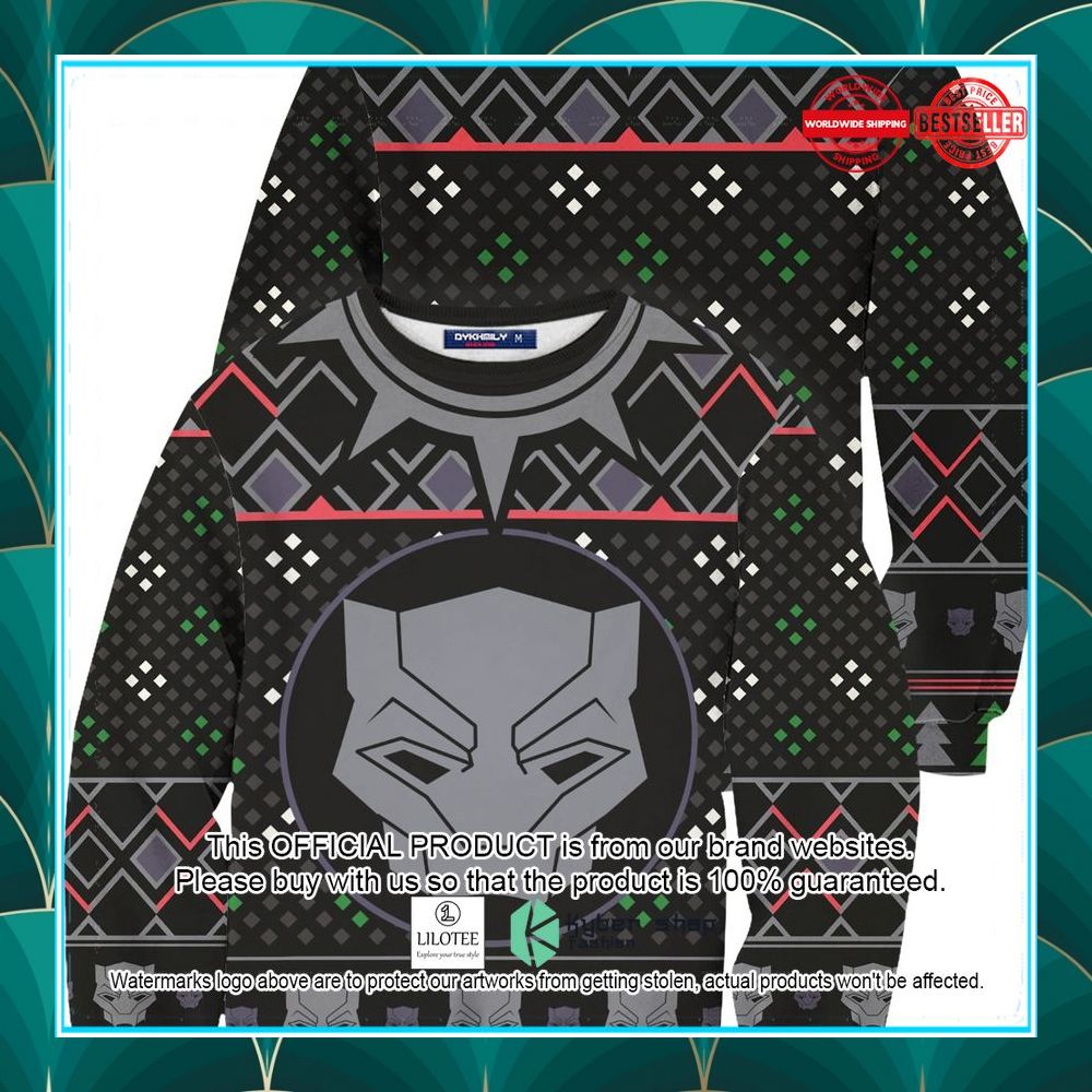a wakandan christmas ugly sweater 1 782