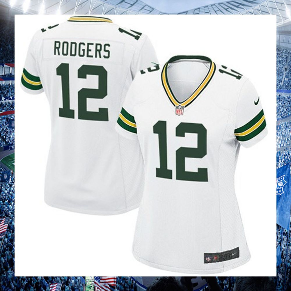 aaron rodgers green bay packers nike womens white football jersey 1 115
