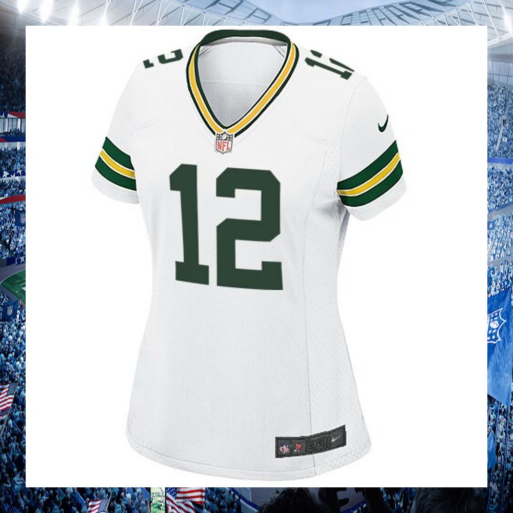 aaron rodgers green bay packers nike womens white football jersey 2 368