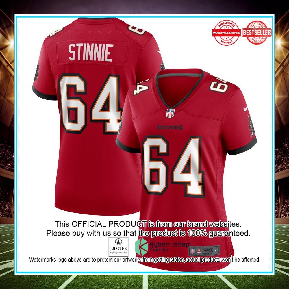 aaron stinnie tampa bay buccaneers red football jersey 1 963