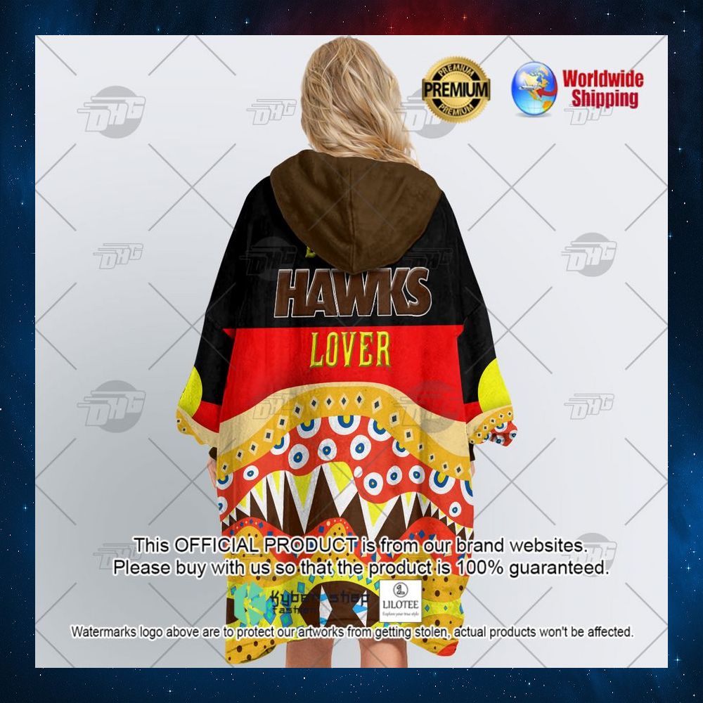 afl hawthorn f c aboriginal flag x indigenous hoodie blanket 4 652