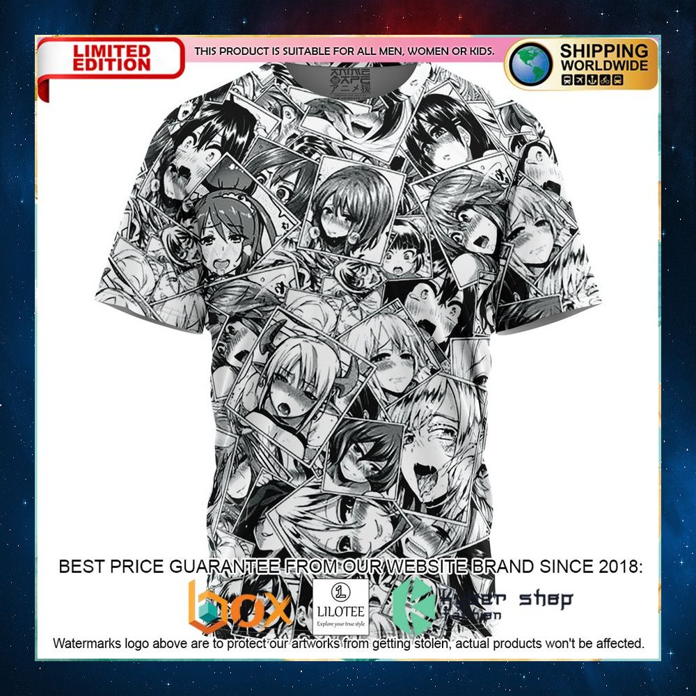 ahegao collage t shirt 1 94