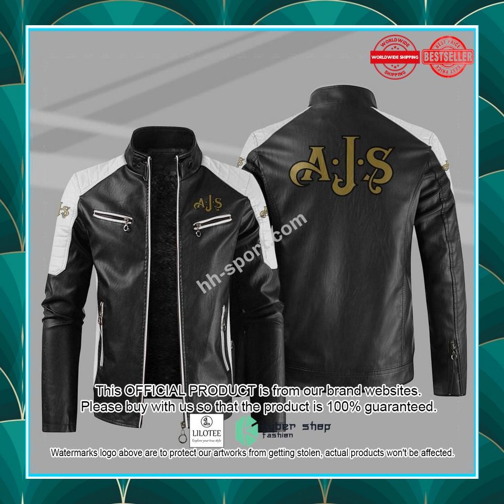 ajs motorcycles motor leather jacket 1 859
