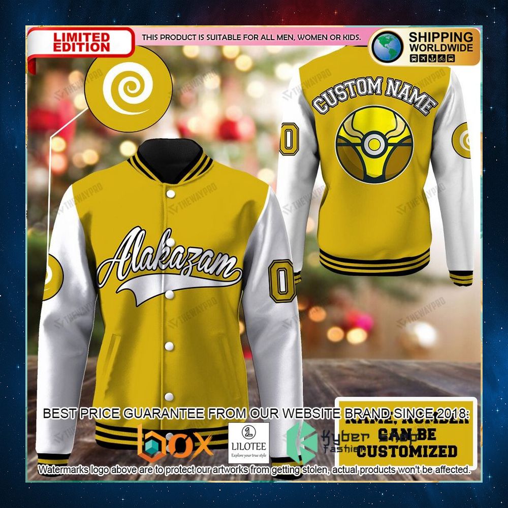 alakazam pokeball personalized baseball jacket 1 479
