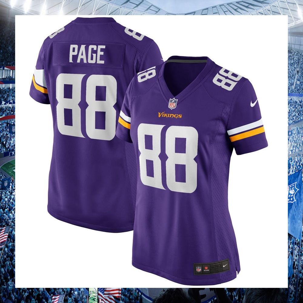 alan page minnesota vikings nike womens football retired purple football jersey 1 447