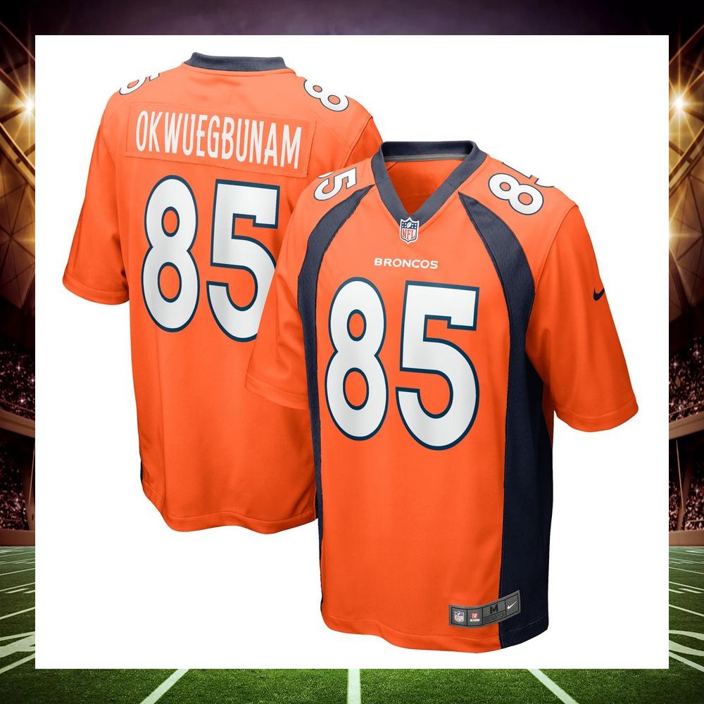albert okwuegbunam denver broncos orange football jersey 4 224