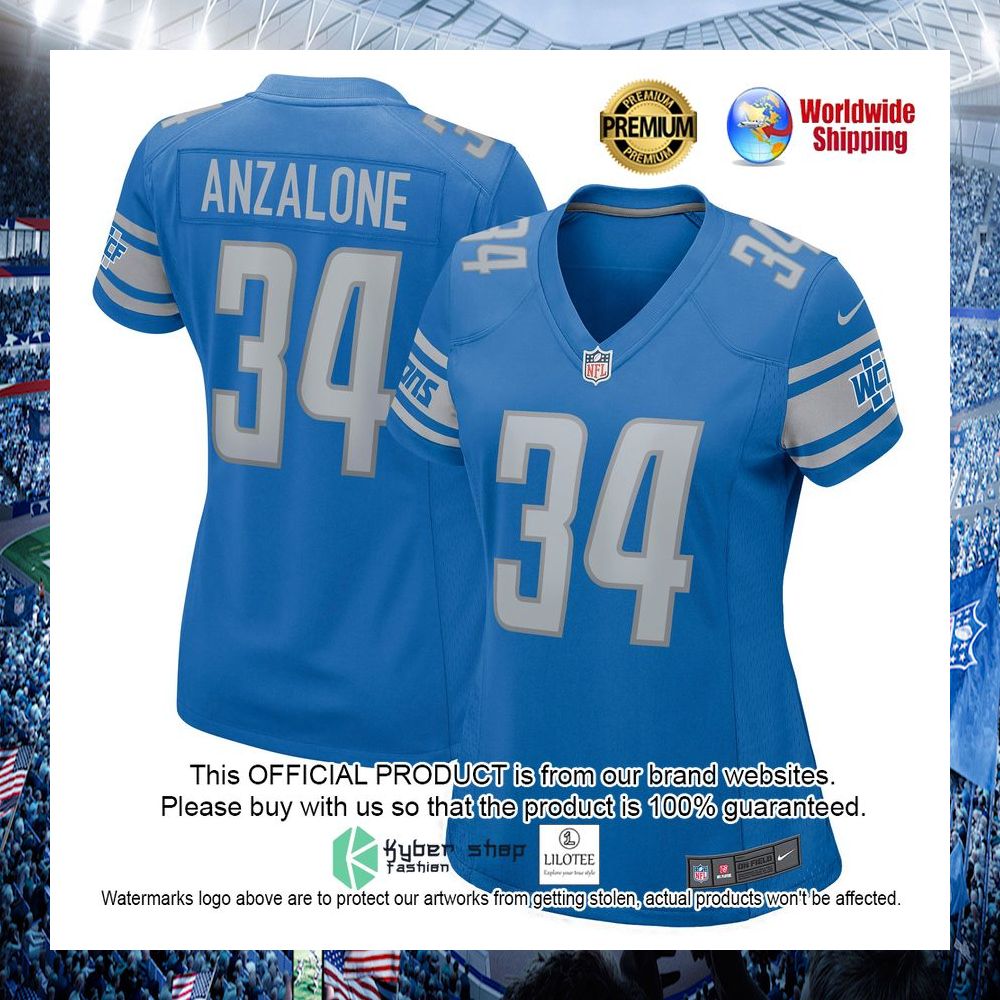 alex anzalone detroit lions nike womens blue football jersey 1 593