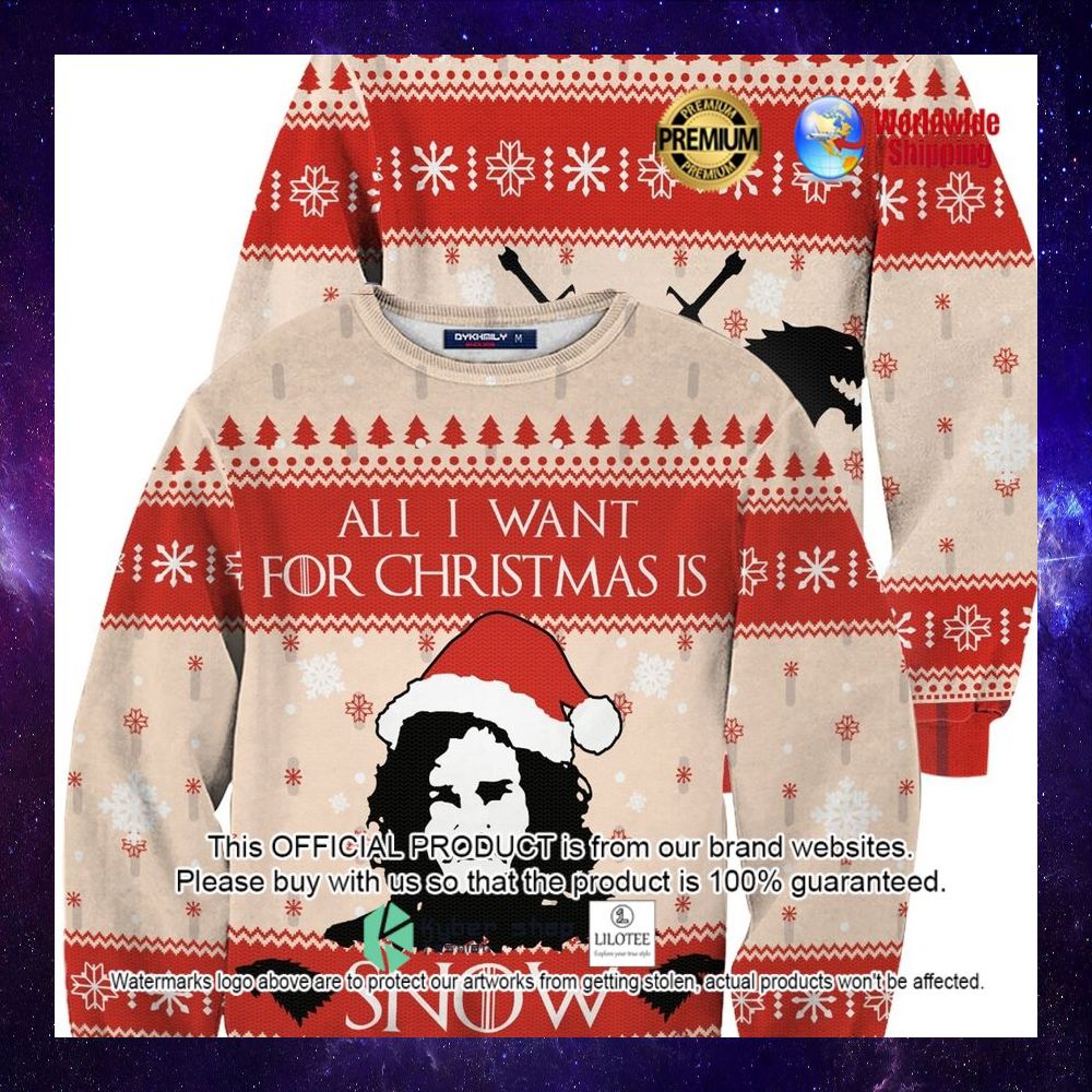 all i want for christmas is jon snow christmas sweater 1 40