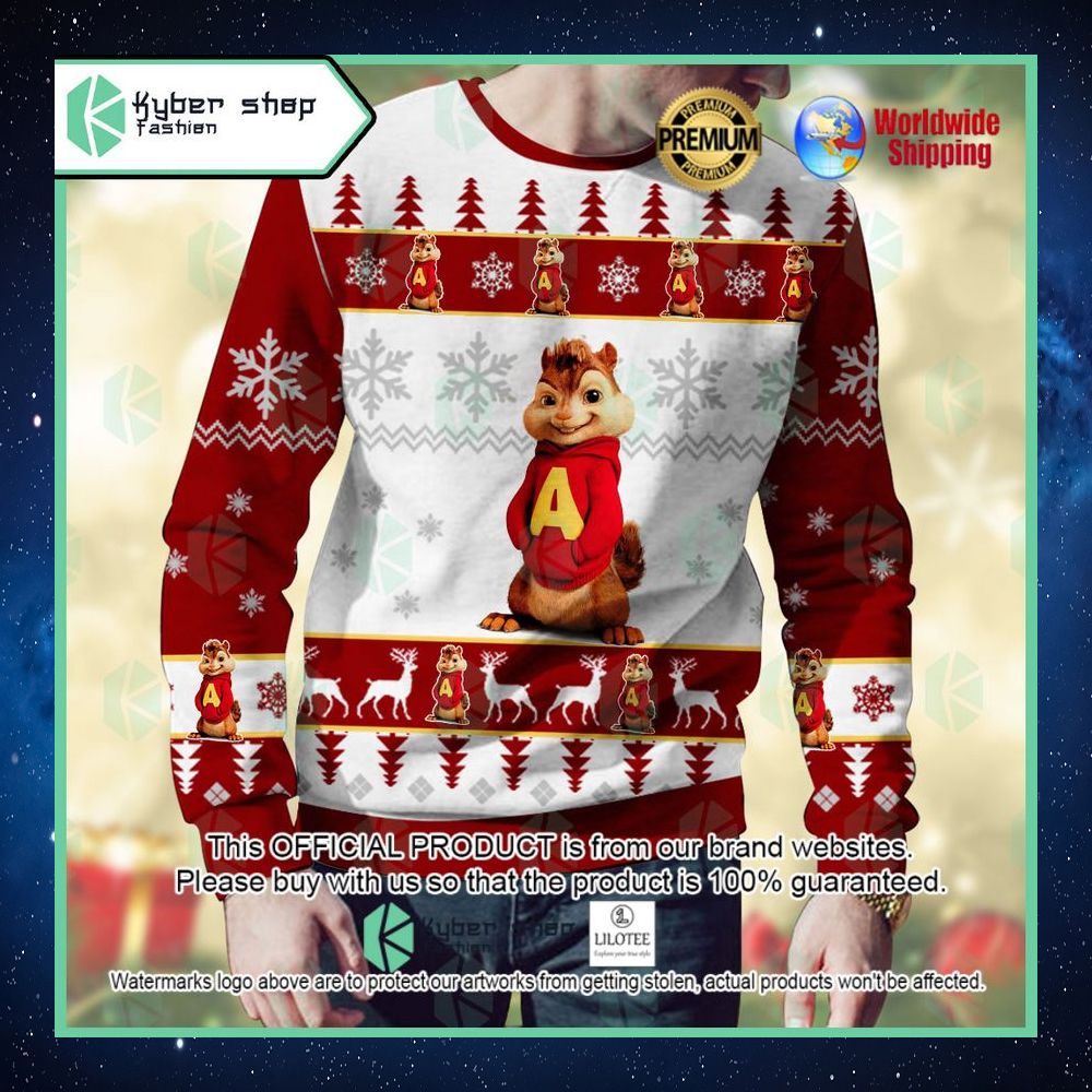 alvin seville alvin and the chipmunks christmas sweater 1 168