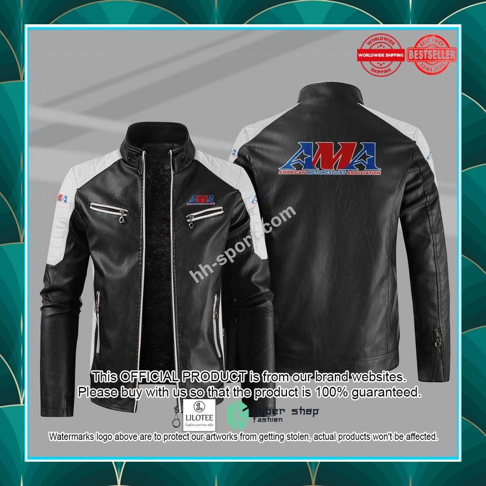 ama motorcycle motor leather jacket 1 852