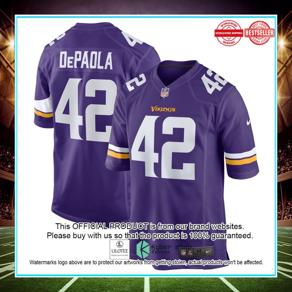 andrew depaola minnesota vikings nike purple football jersey 1 449