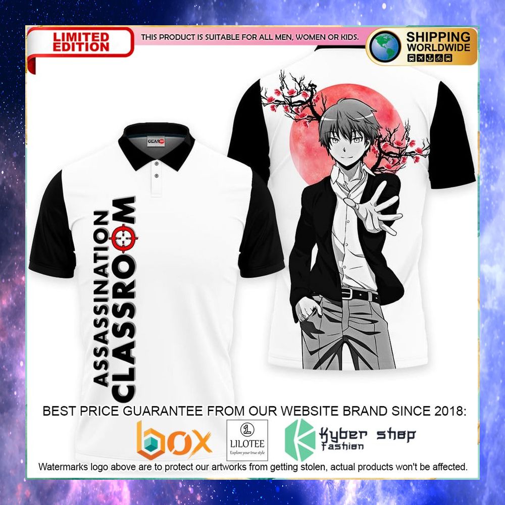 anime karma akabane assassination classroom polo shirt 1 505