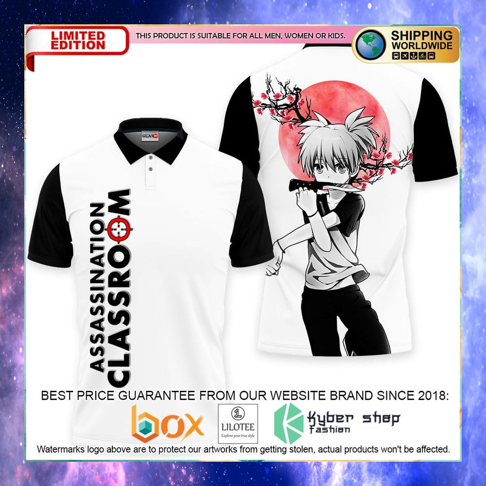 anime nagisa shiota assassination classroom polo shirt 1 127