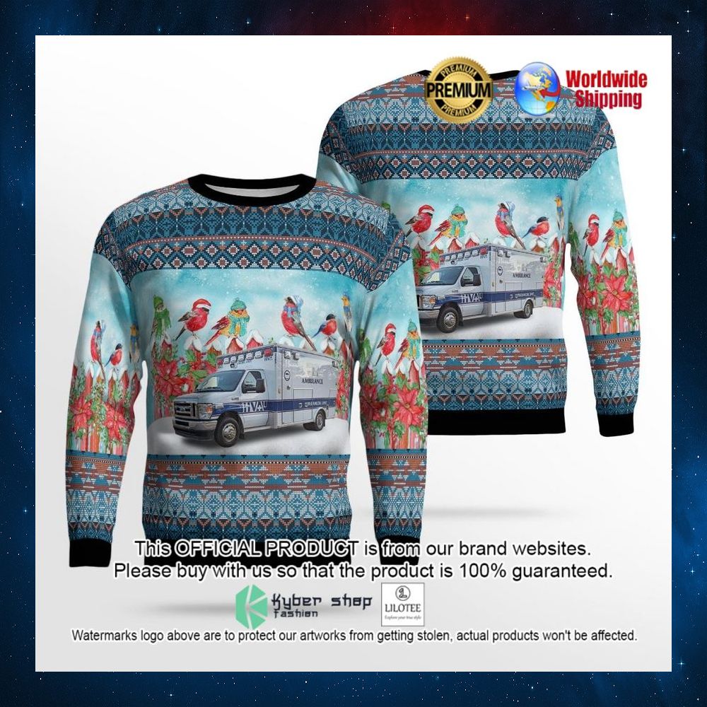 ann arbor michigan huron valley ambulance sweater 1 905