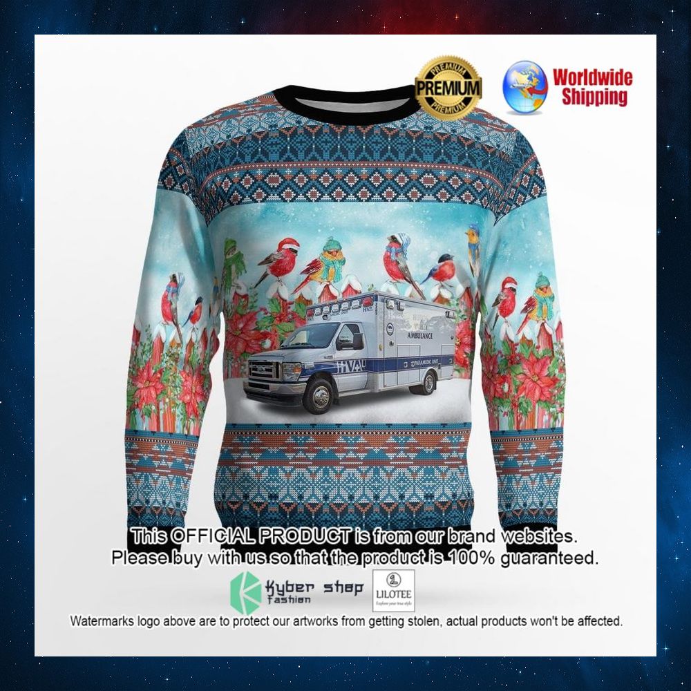 ann arbor michigan huron valley ambulance sweater 2 25