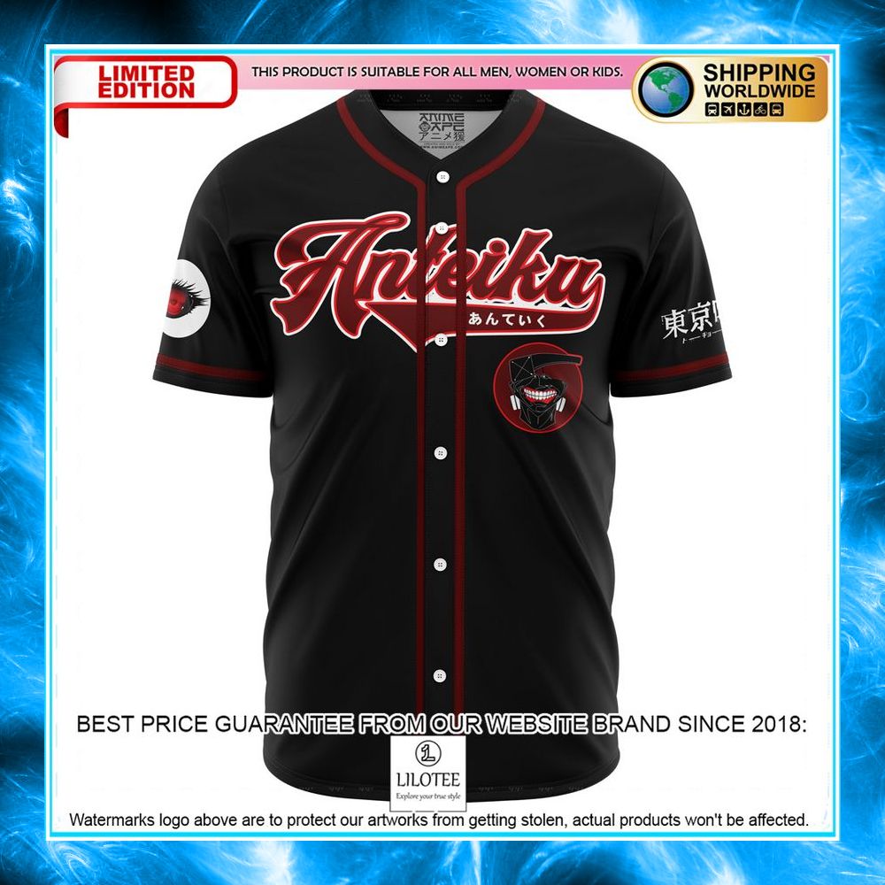 Anteiku Kaneki Tokyo Ghoul Baseball Jersey - LIMITED EDITION 5 anteiku kaneki tokyo ghoul baseball jersey 2 636