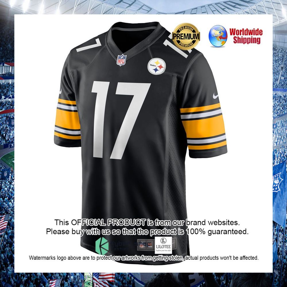 anthony miller pittsburgh steelers nike black football jersey 2 551