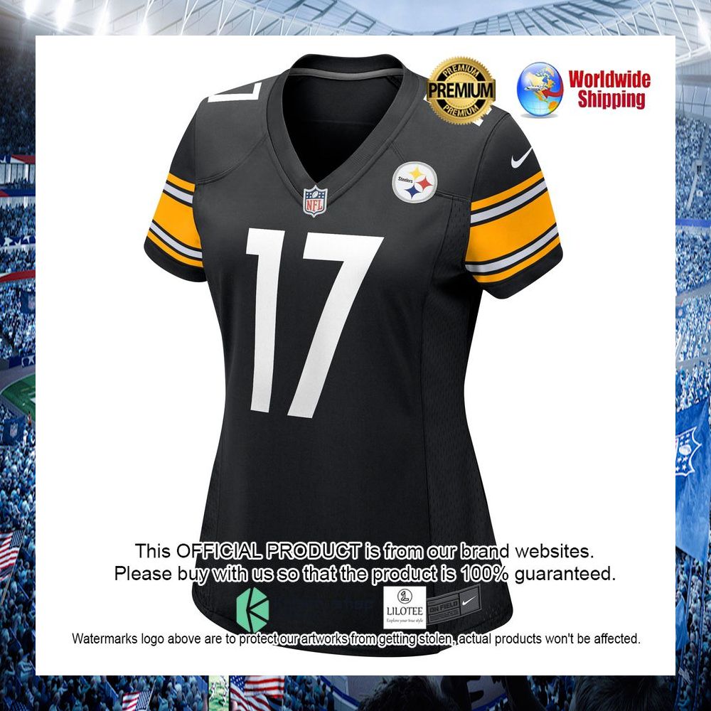 anthony miller pittsburgh steelers nike womens black football jersey 2 515