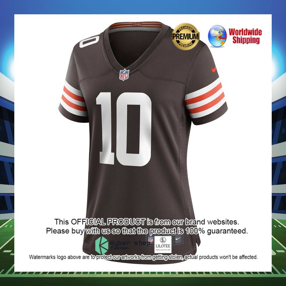 anthony schwartz cleveland browns nike womens game brown football jersey 2 589