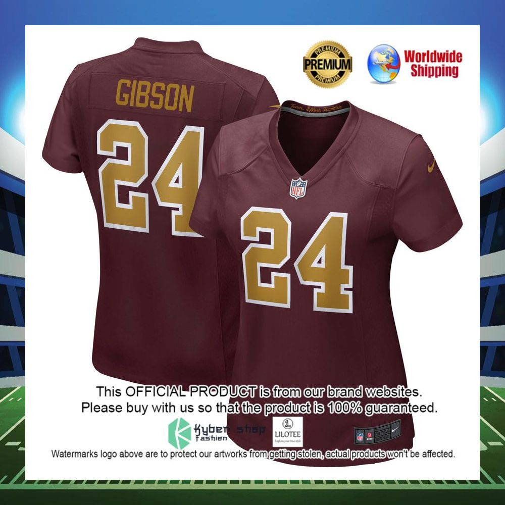 antonio gibson washington football team nike womens game burgundy football jersey 1 643
